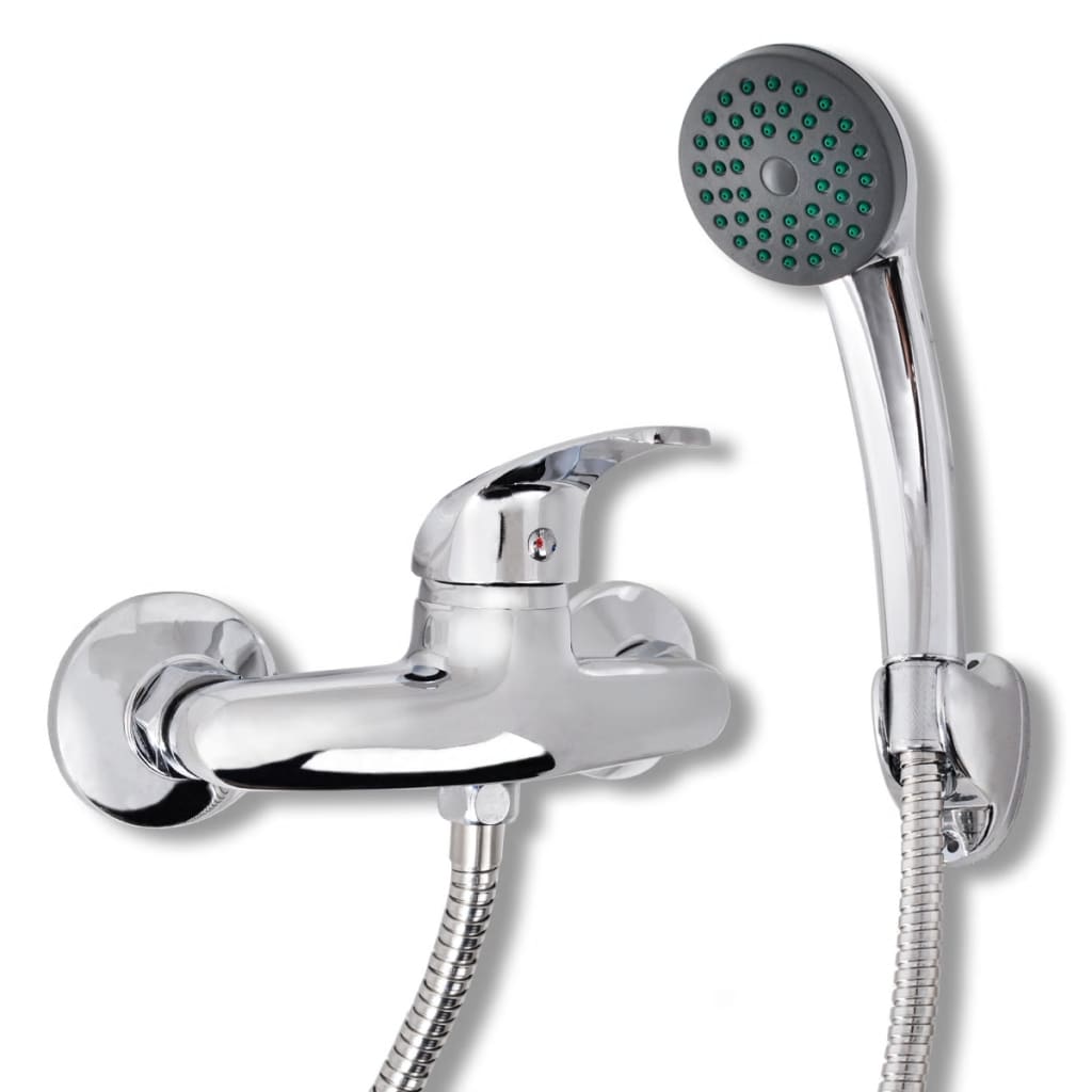 Bathroom shower mixer tap set chrome