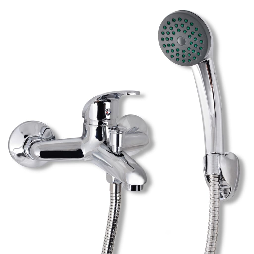 Bathroom shower mixer tap set chrome