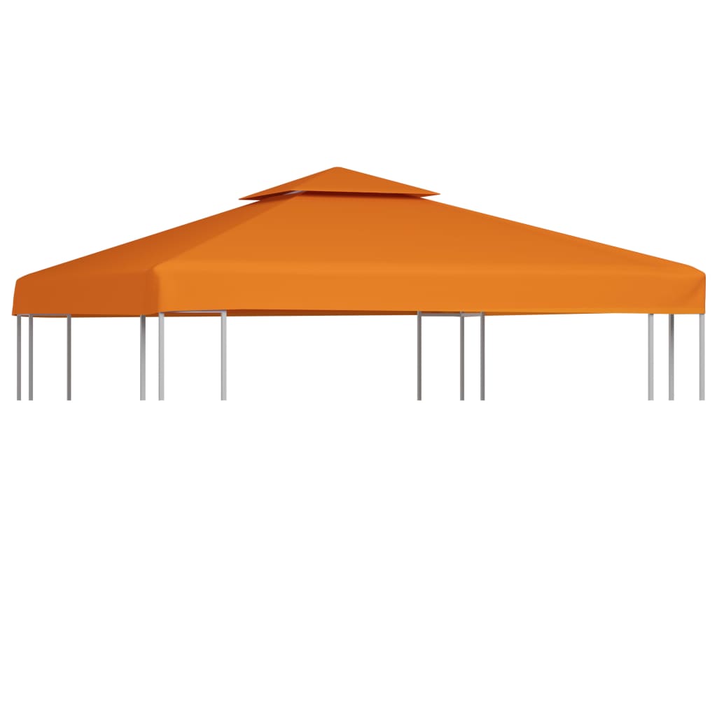 Gazebo replacement roof 310 g/m² orange 3x3 m