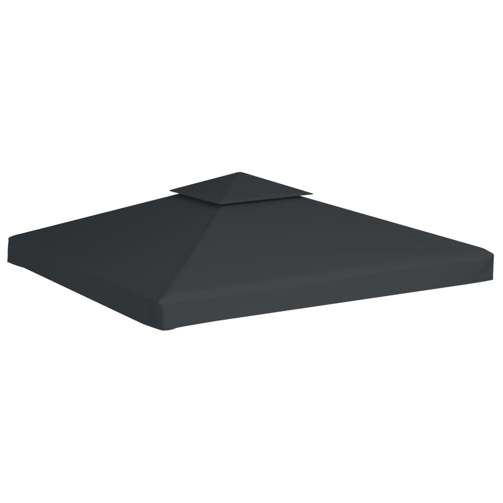 Gazebo replacement roof 310 g/m² dark gray 3x3 m