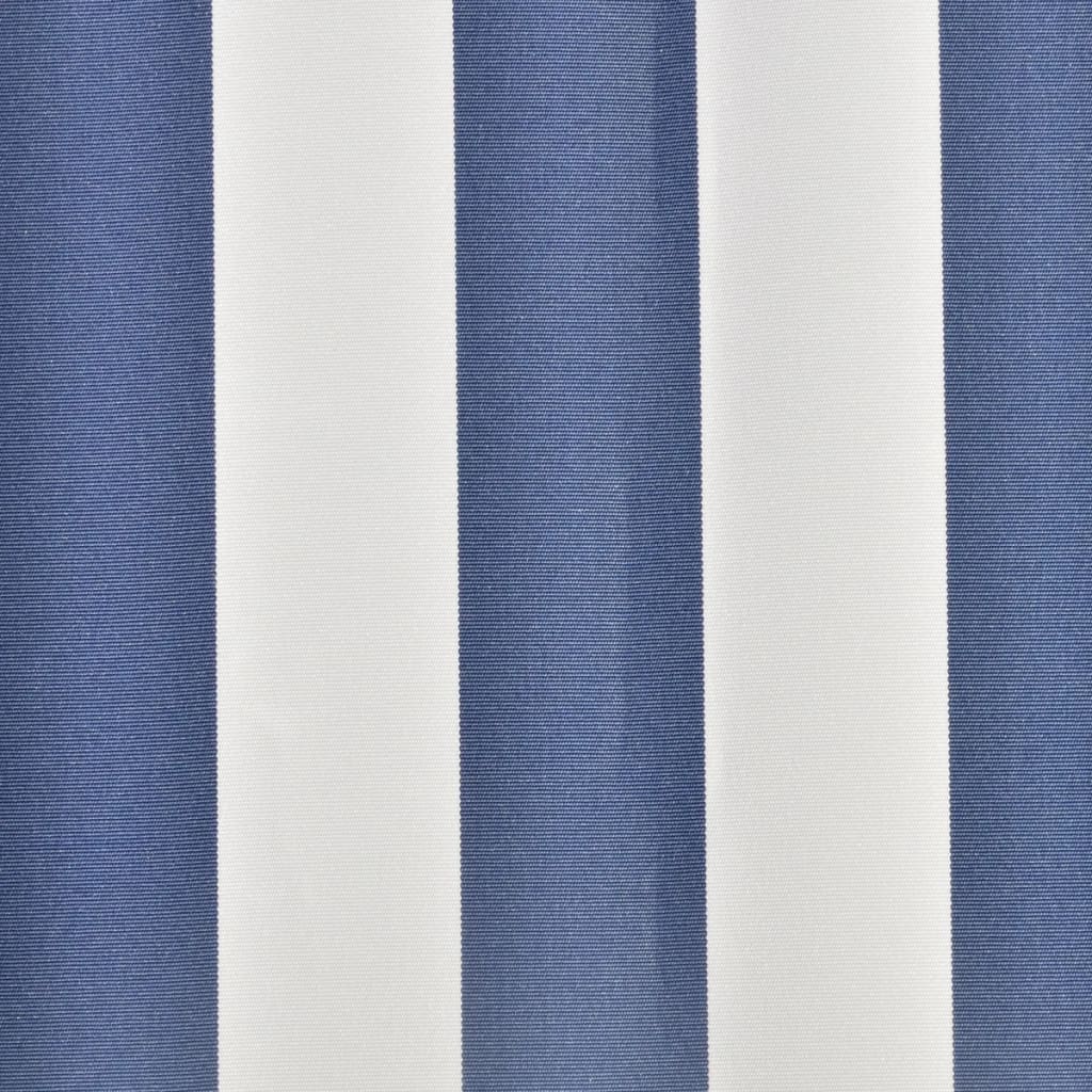 Awning cover canvas blue &amp; white 3 x 2.5 m (without frame)