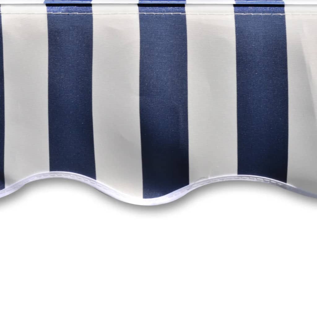 Awning cover canvas blue &amp; white 3 x 2.5 m (without frame)