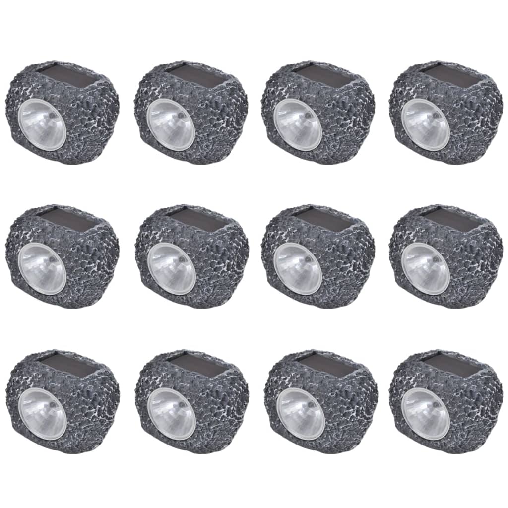 12x LED spotlight lamp spotlight solar stones