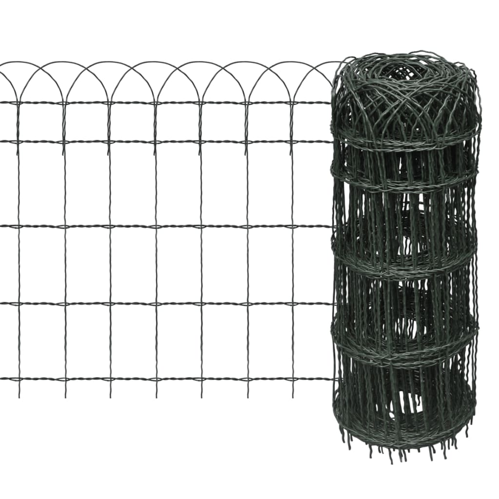 Bed fence powder-coated iron 25×0.65 m