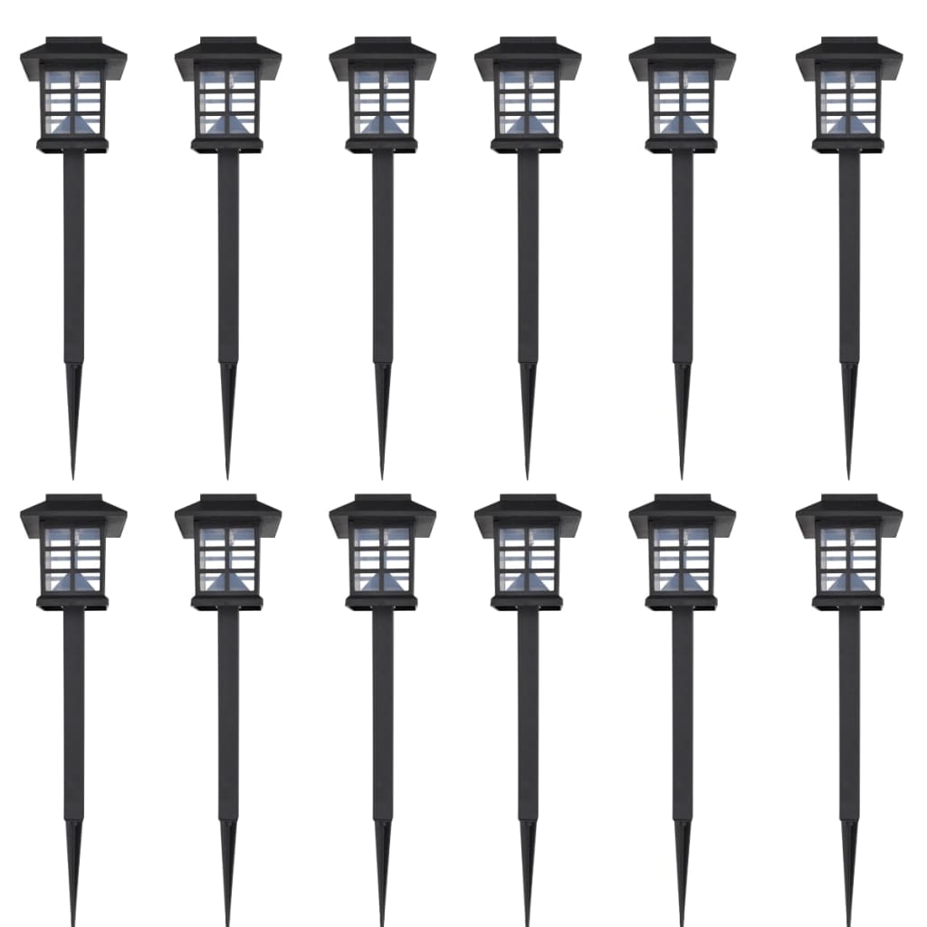 Solar light LED light set for outdoor use 12 pieces