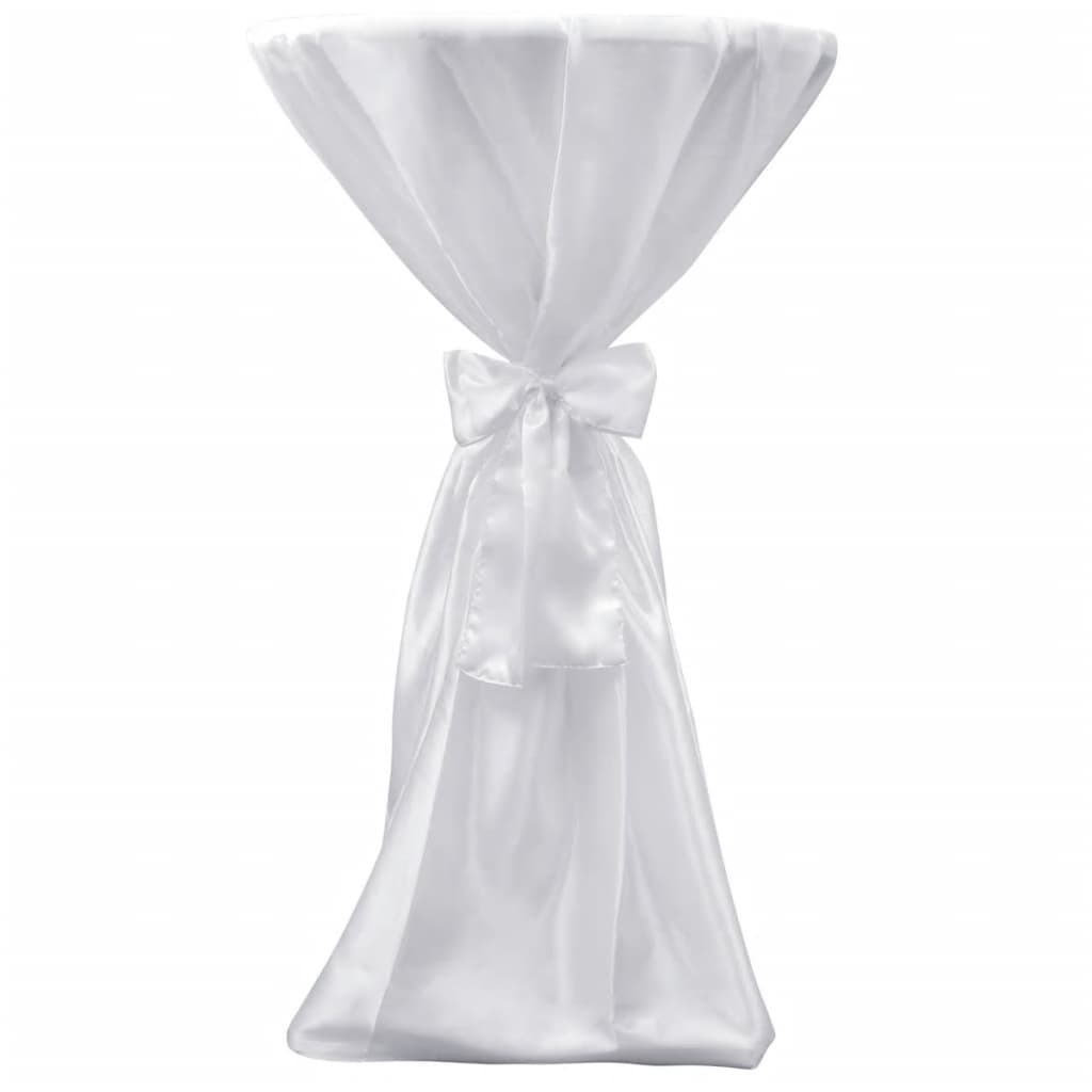 2 x table cover bar table cover white 80 cm
