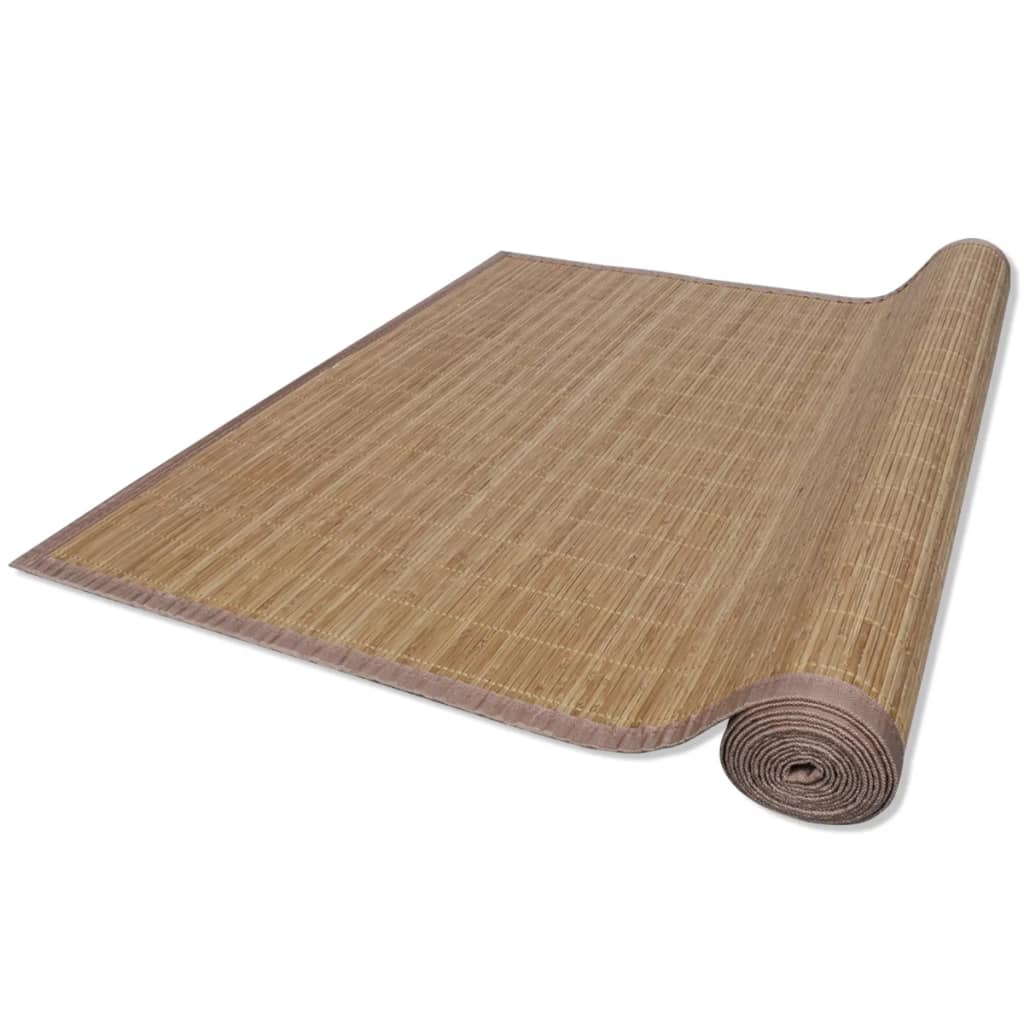 Carpet Bamboo Brown Rectangular 80x200 cm