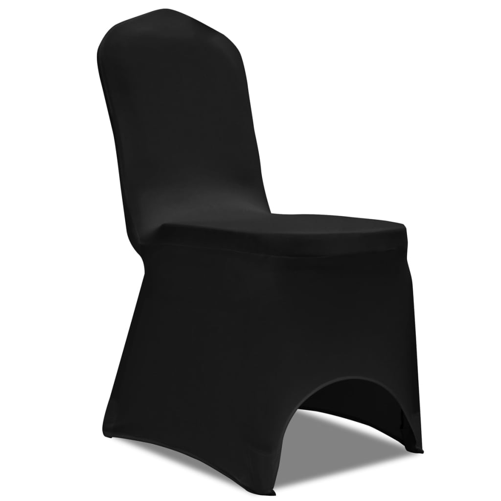 50 x chair covers stretch covers black
