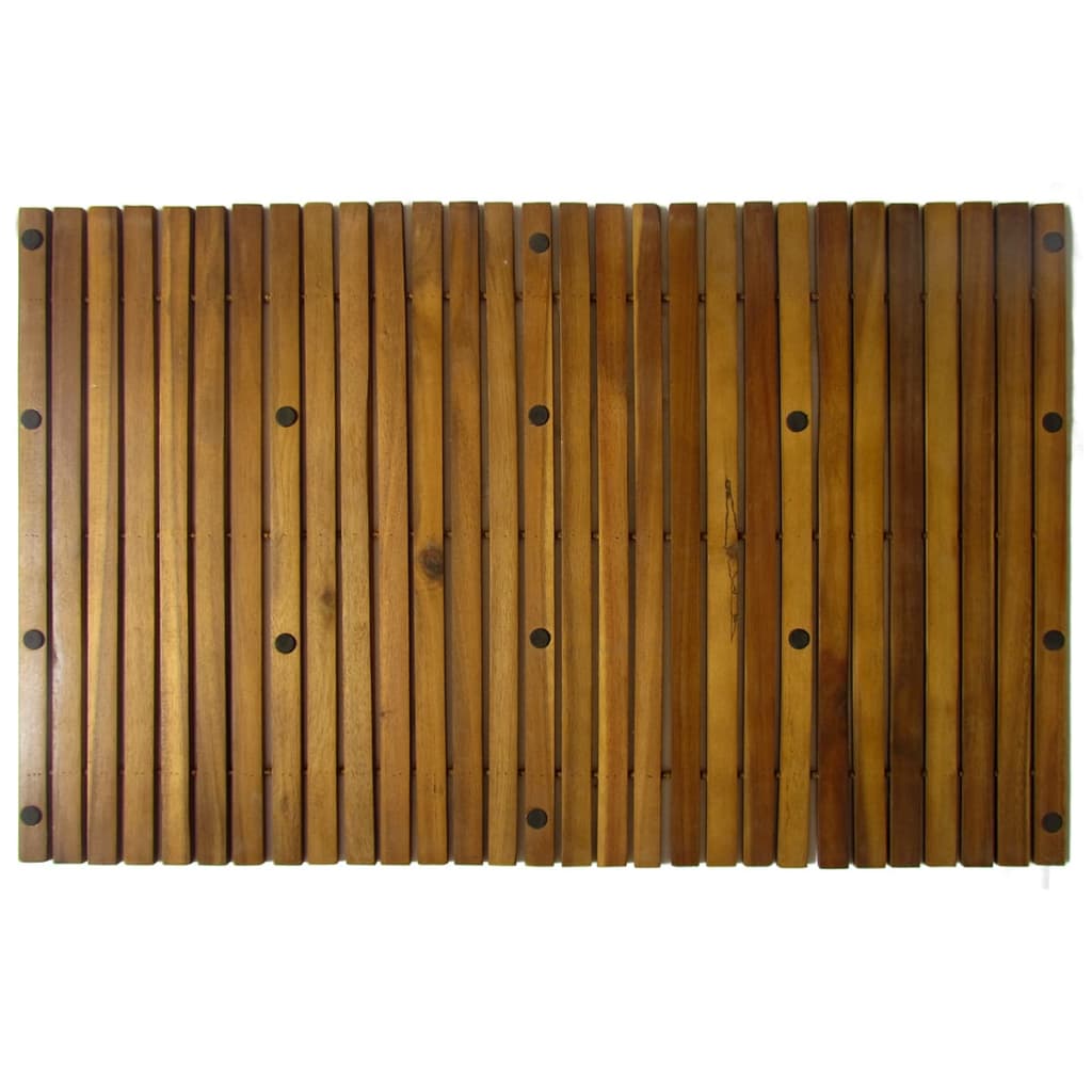 Bath mat acacia wood 80x50 cm