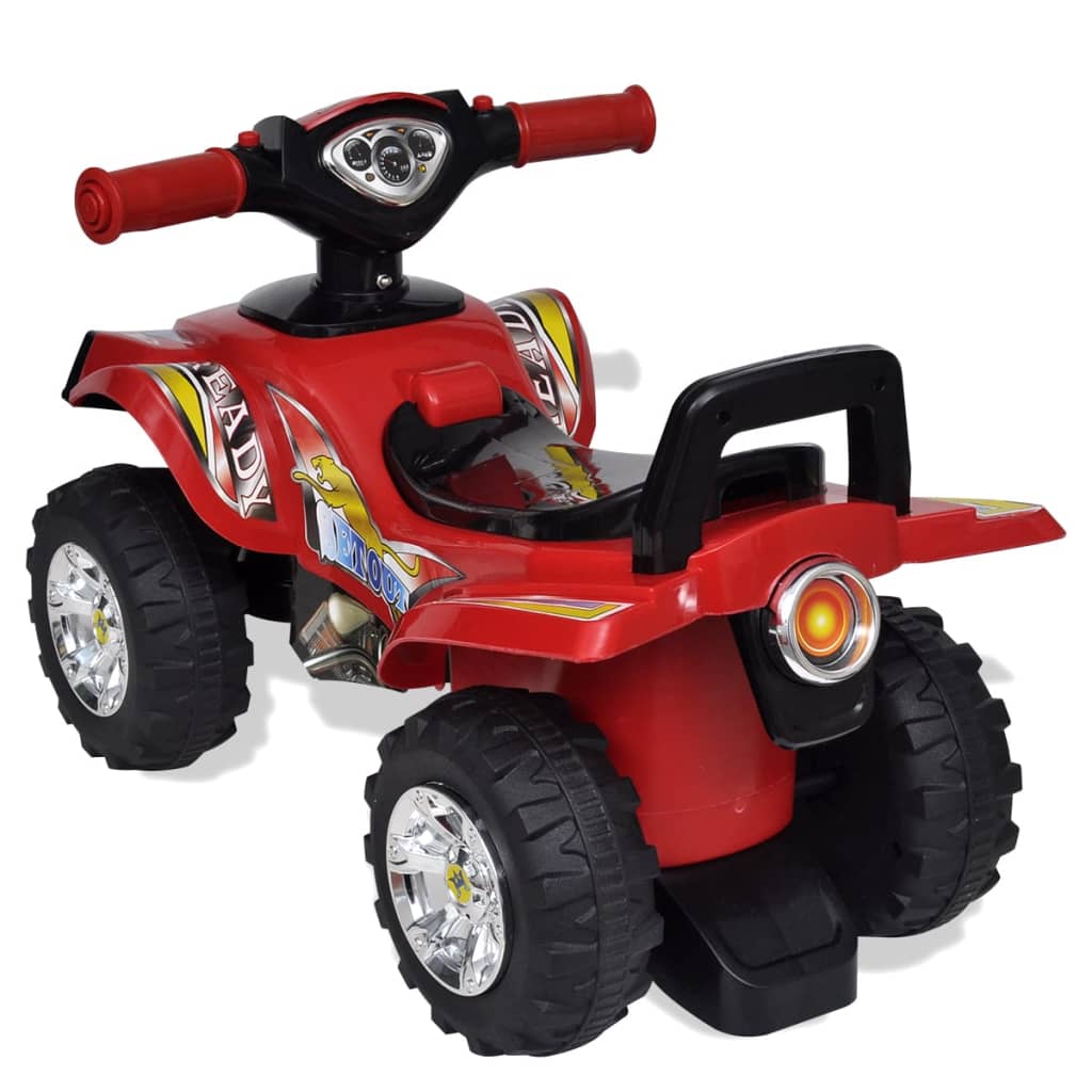 Kinder-Aufsitz-Quad mit Sound und Licht Rot