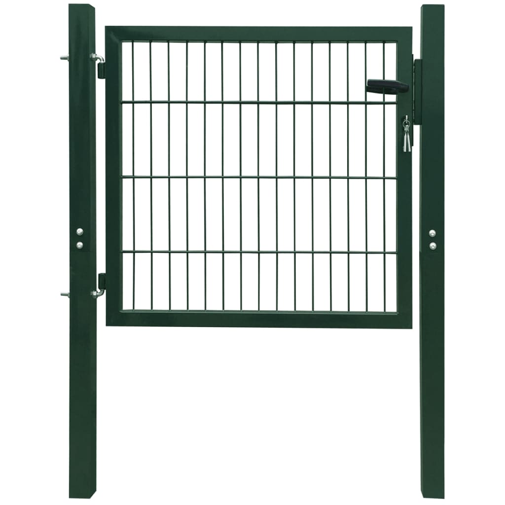 2D fence gate (single gate) green 106x130 cm