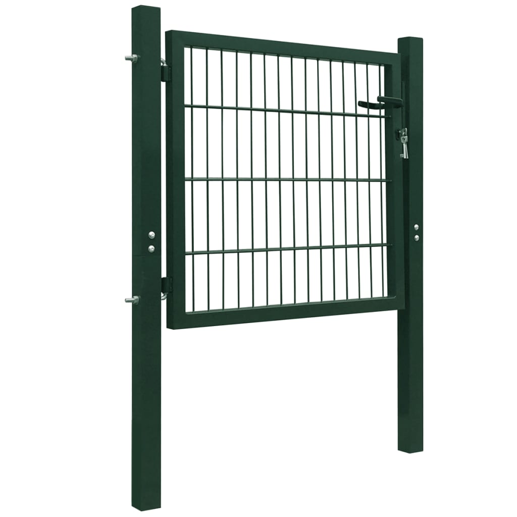 2D fence gate (single gate) green 106x130 cm