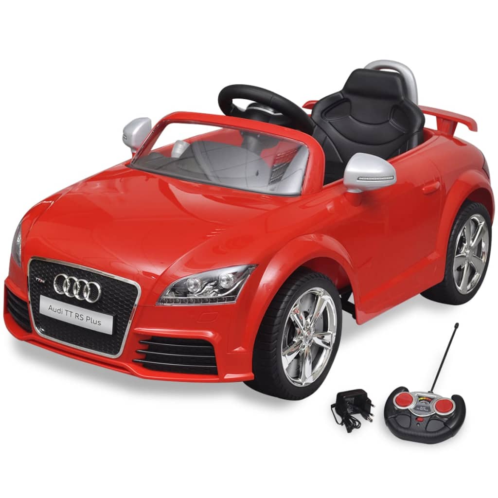 Audi TT RS ride-on car for children with remote control red