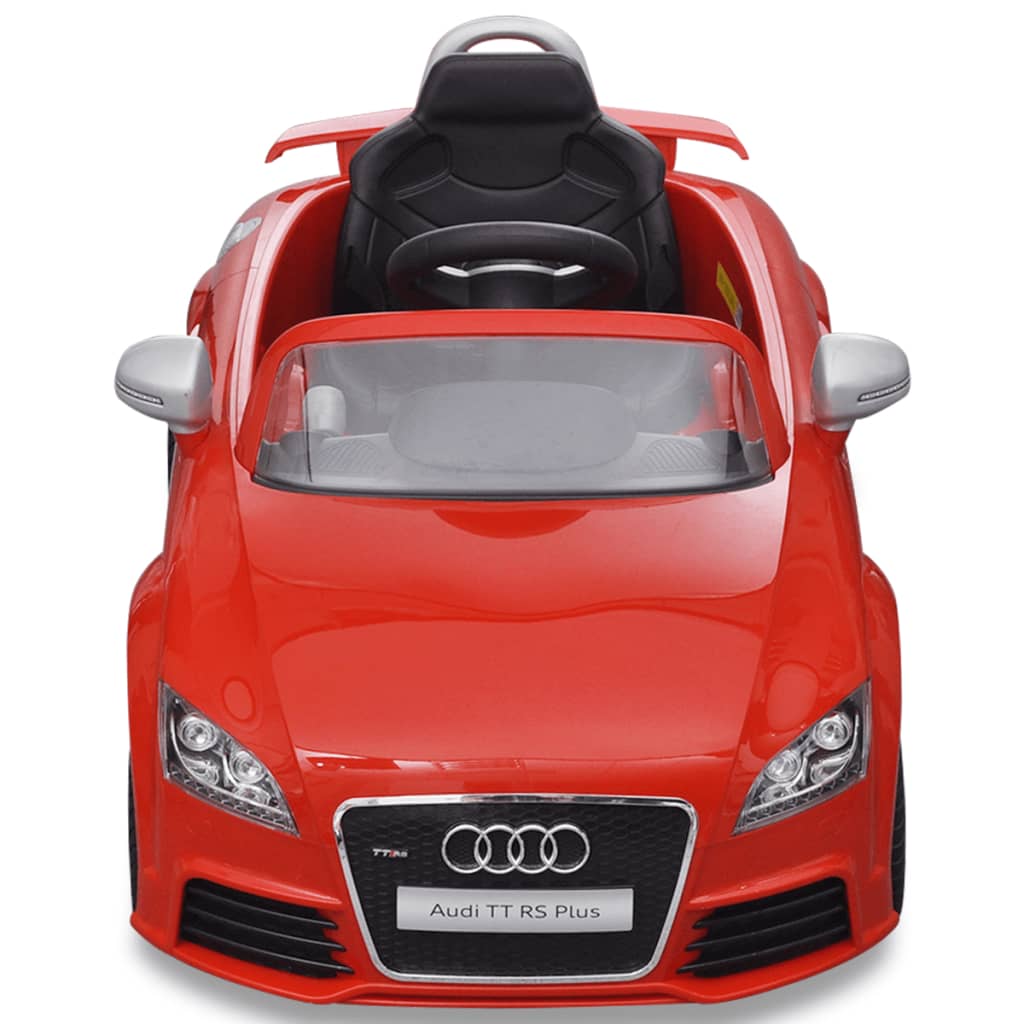 Audi TT RS ride-on car for children with remote control red