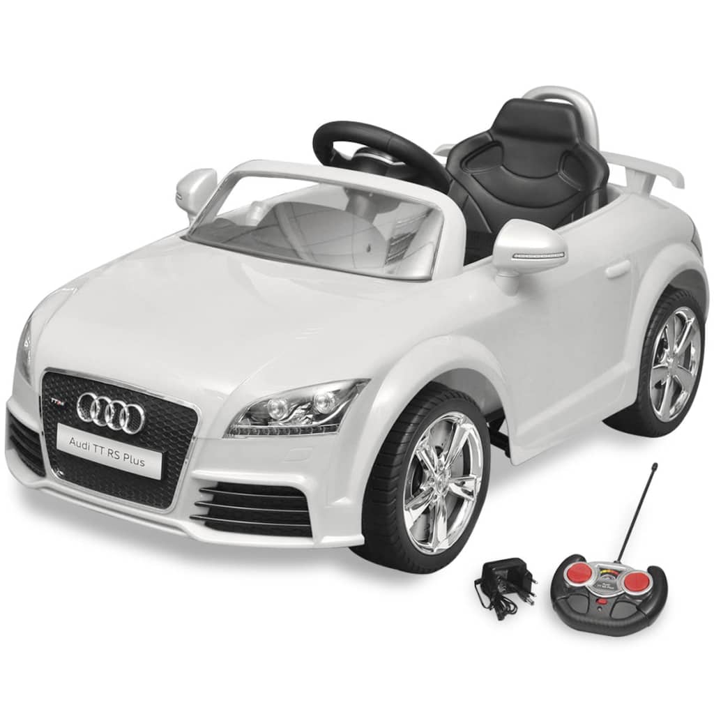 Audi TT RS ride-on car for children with remote control white