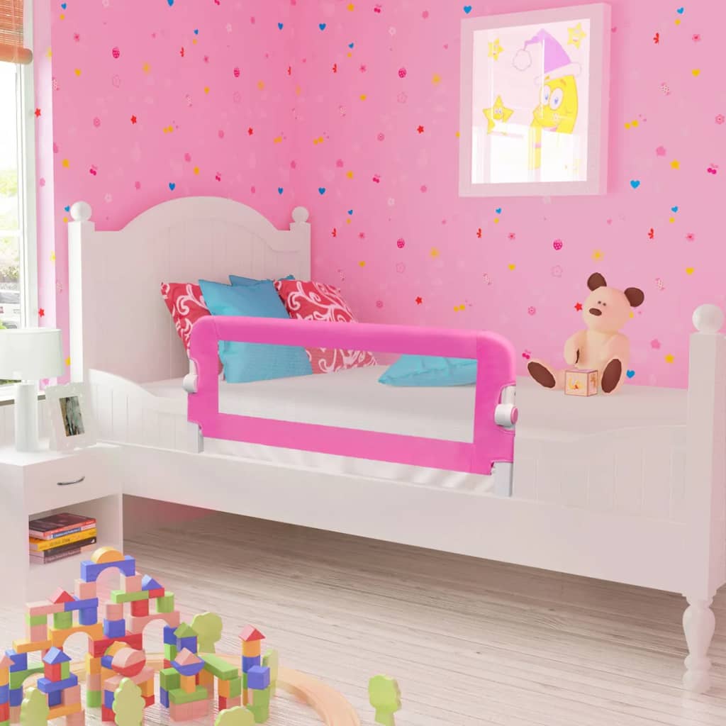 Toddler Safety Bed Rail 102x42 cm Pink