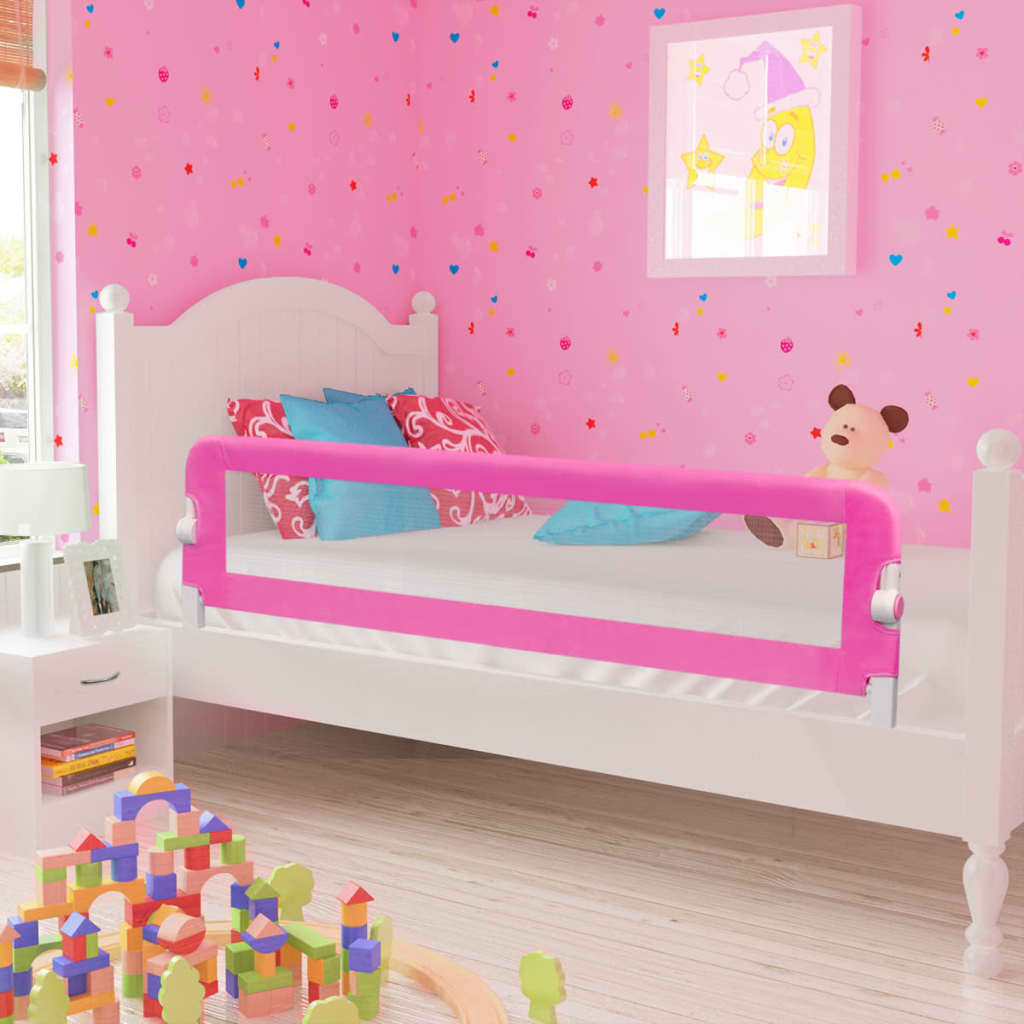 Toddler Safety Bed Rail 150x42 cm Pink