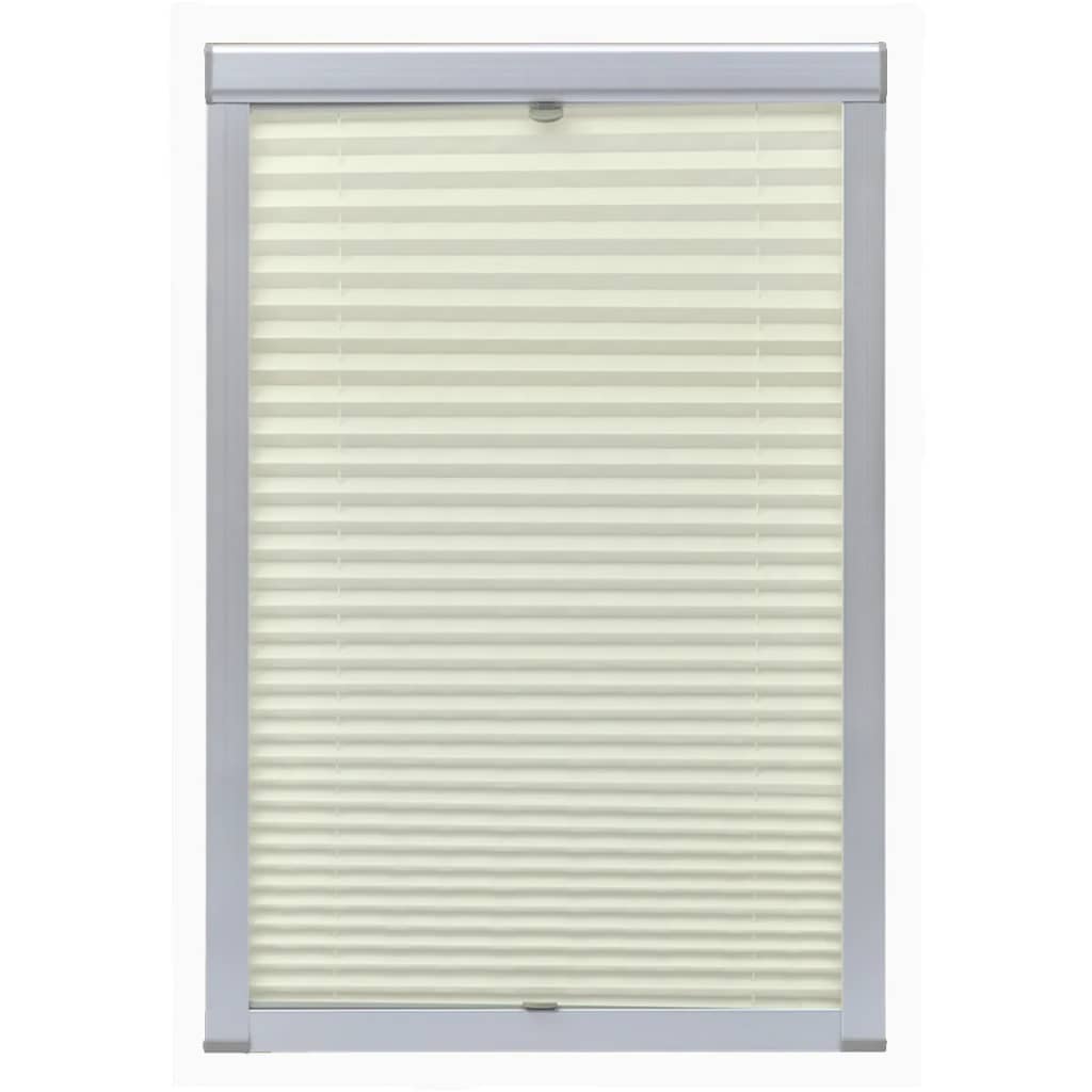 Pleated blinds cream colored M06/306