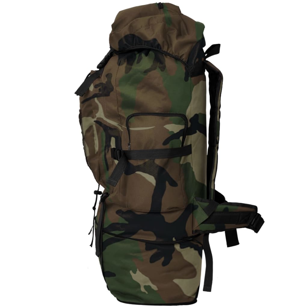 Army style backpack XXL 100 L camouflage