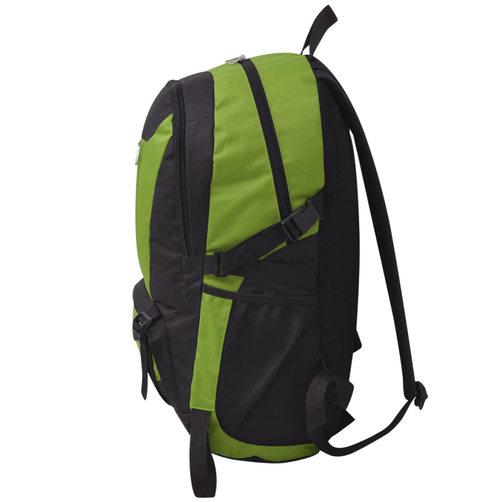 Hiking backpack 40 L black and green