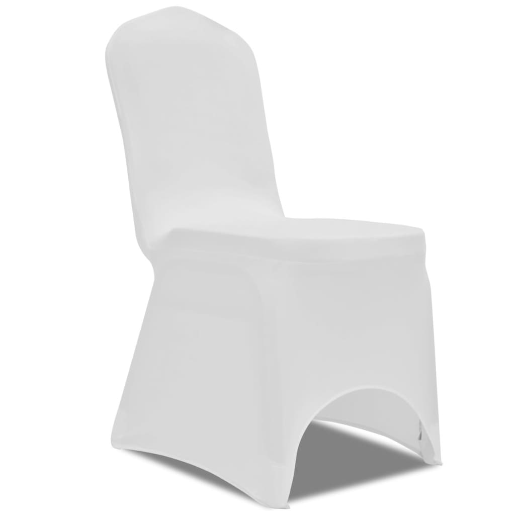 Stretch chair cover 4 pieces white