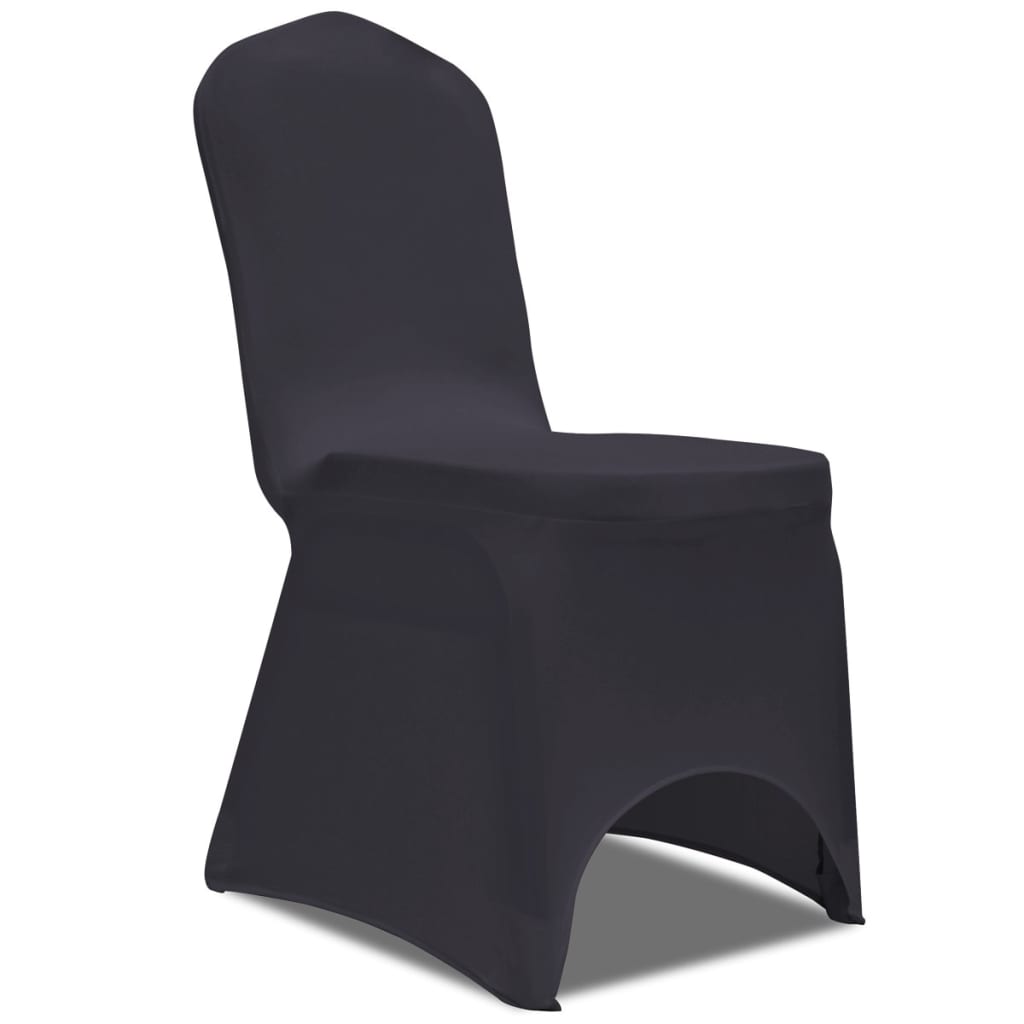 Stretch chair cover 4 pieces anthracite