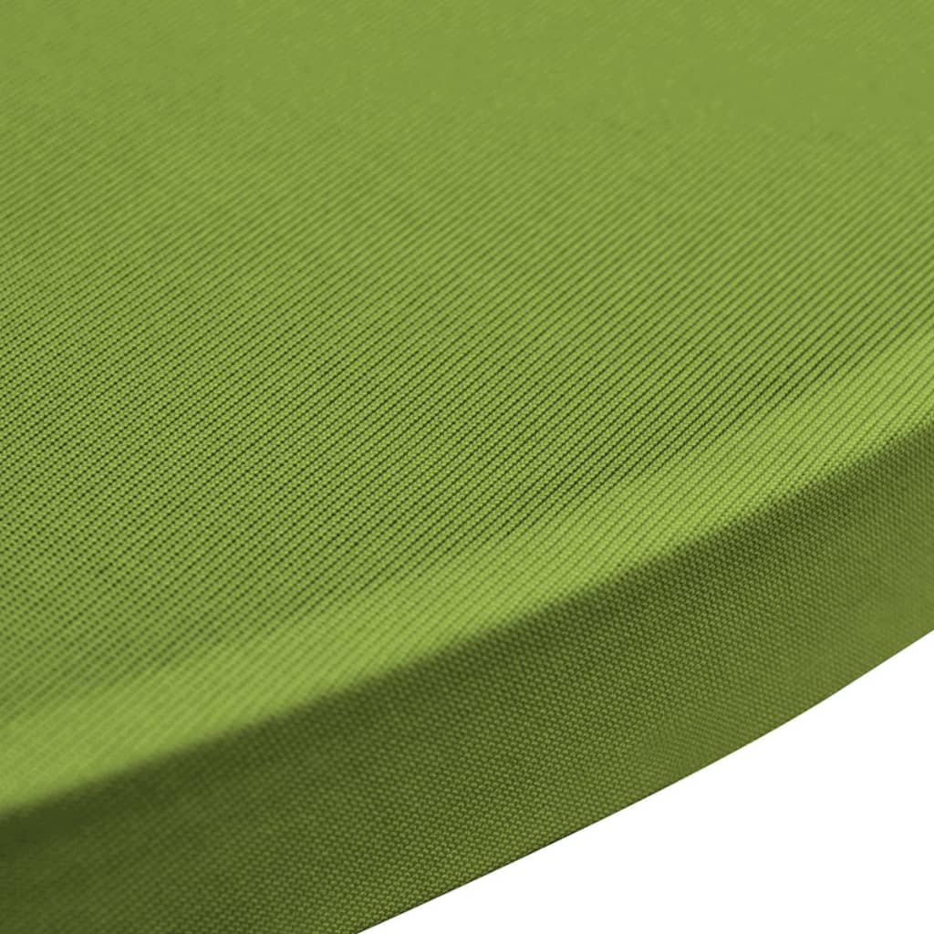 Stretch table cover 2 pieces 60 cm green