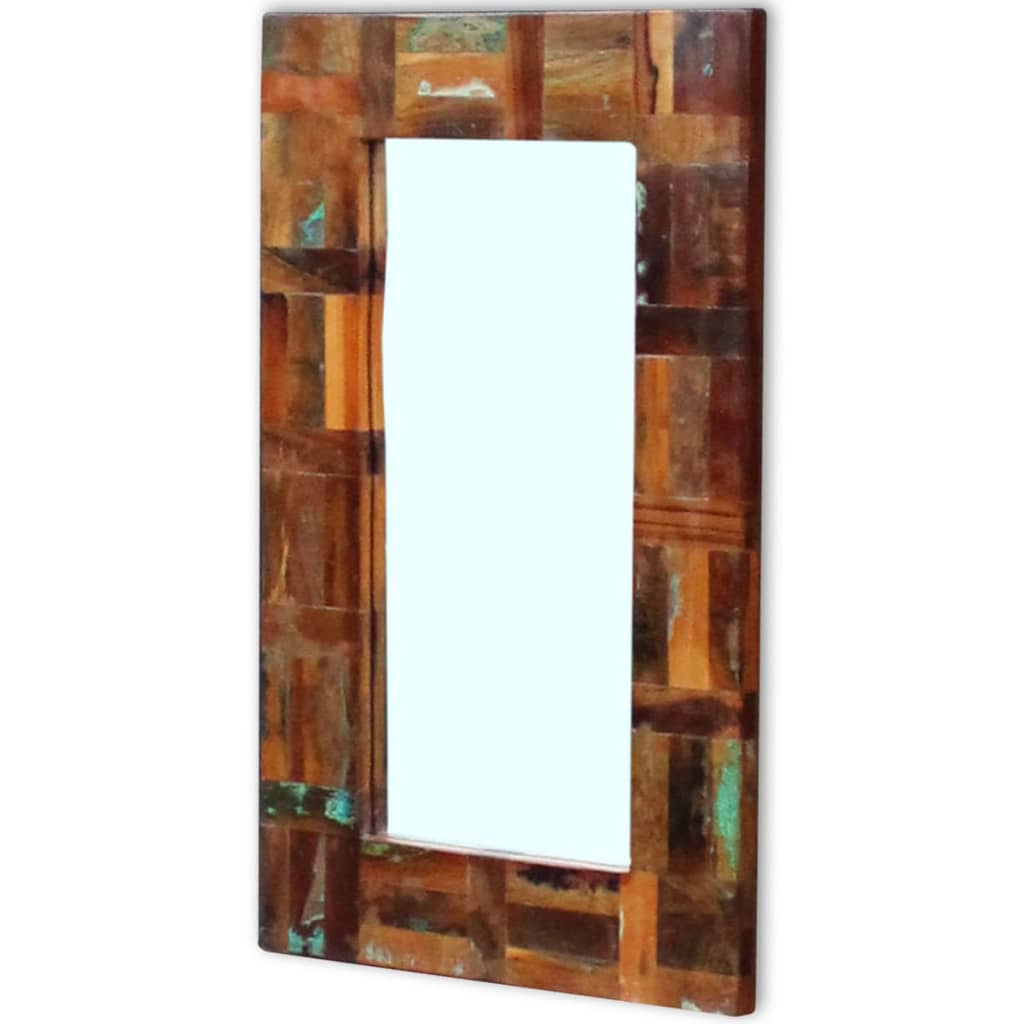 Mirror reclaimed wood 80x50 cm