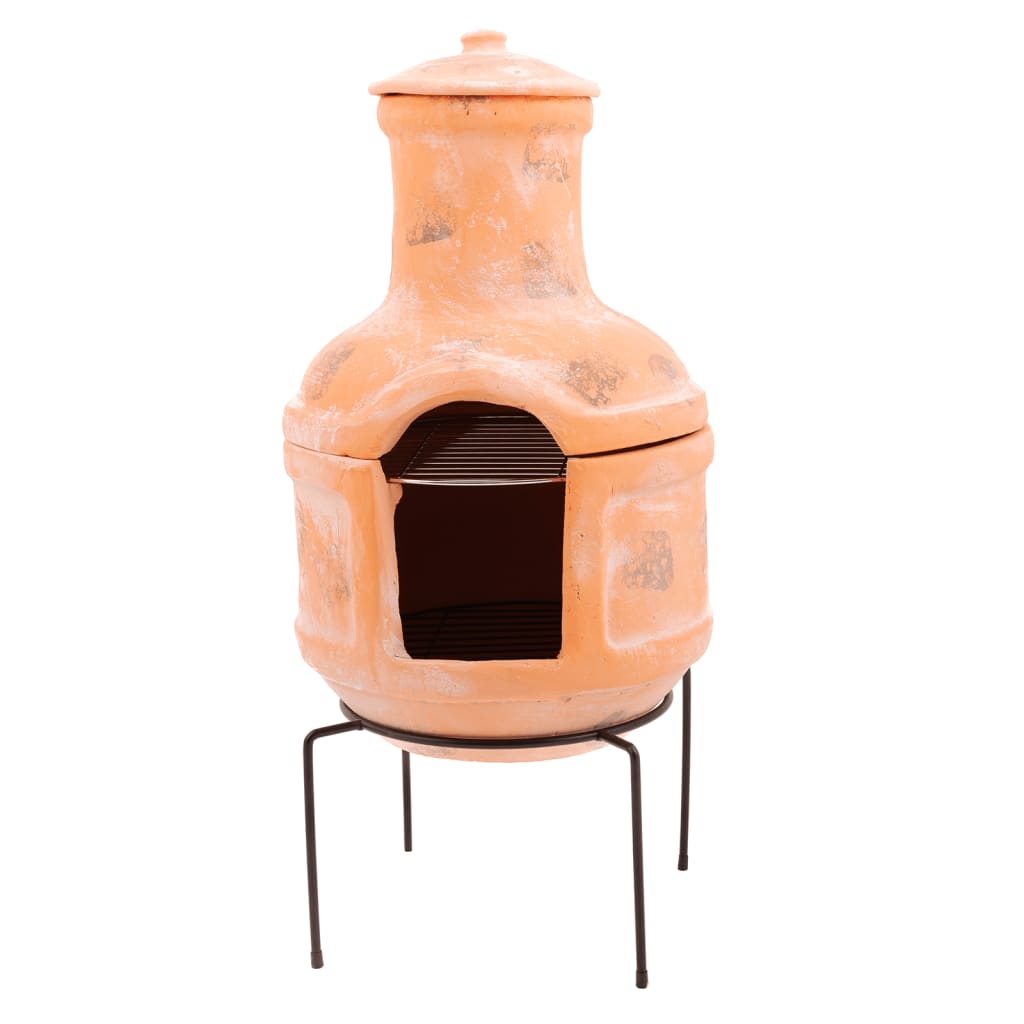 RedFire garden fireplace Lima clay straw color