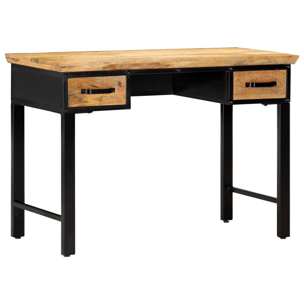 Desk 110 x 50 x 76 cm solid mango wood
