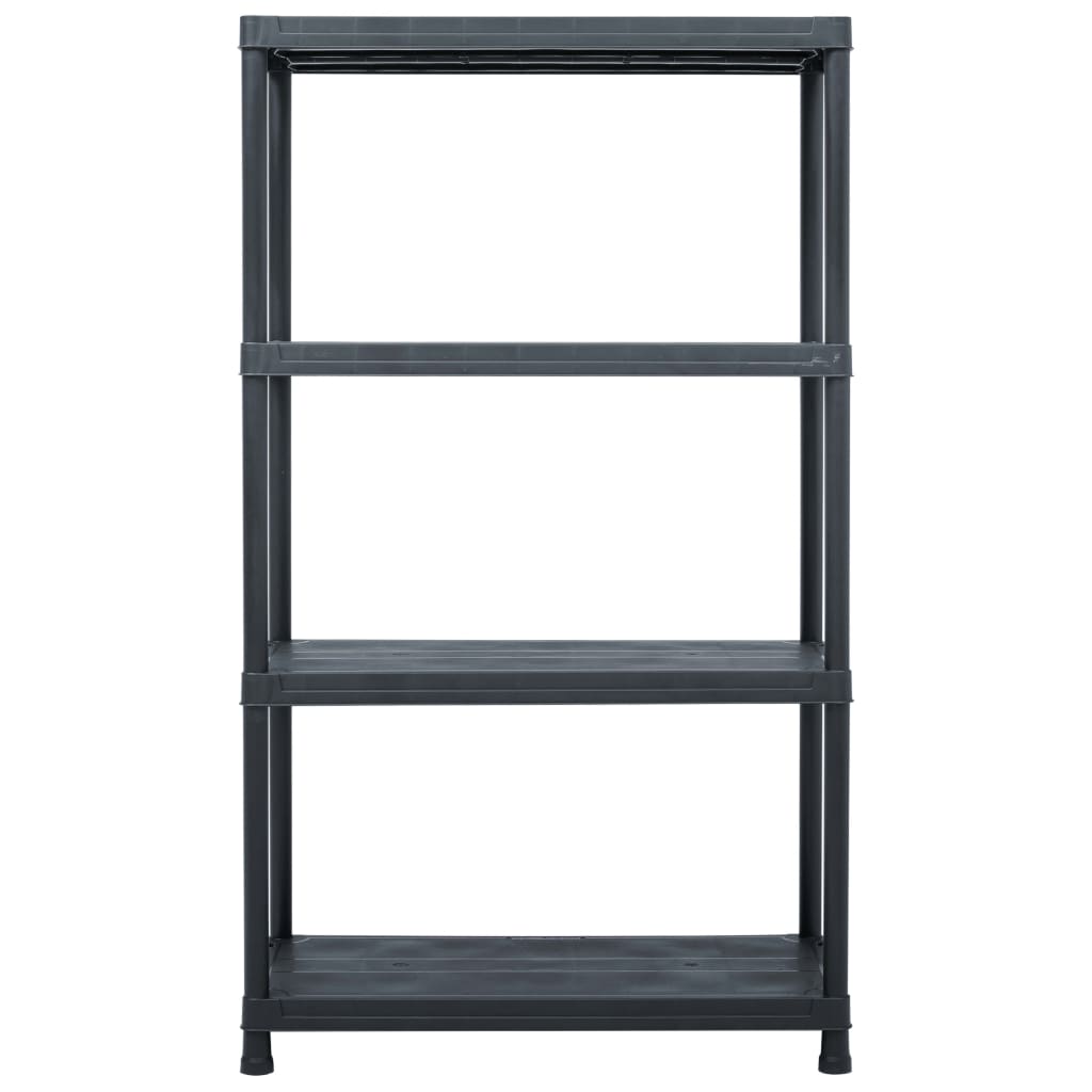 Storage rack black 200 kg 80 x 40 x 138 cm plastic