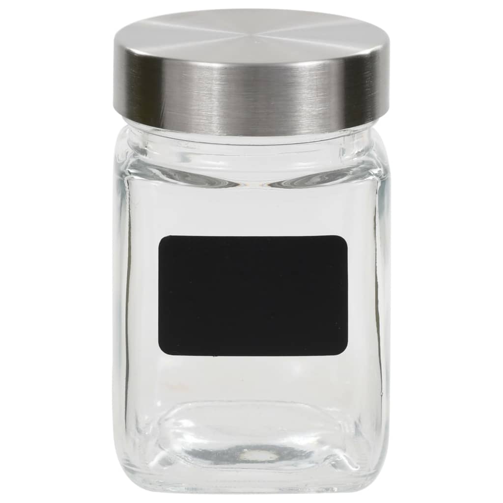 Storage jars with stickers 12 pieces 300 ml