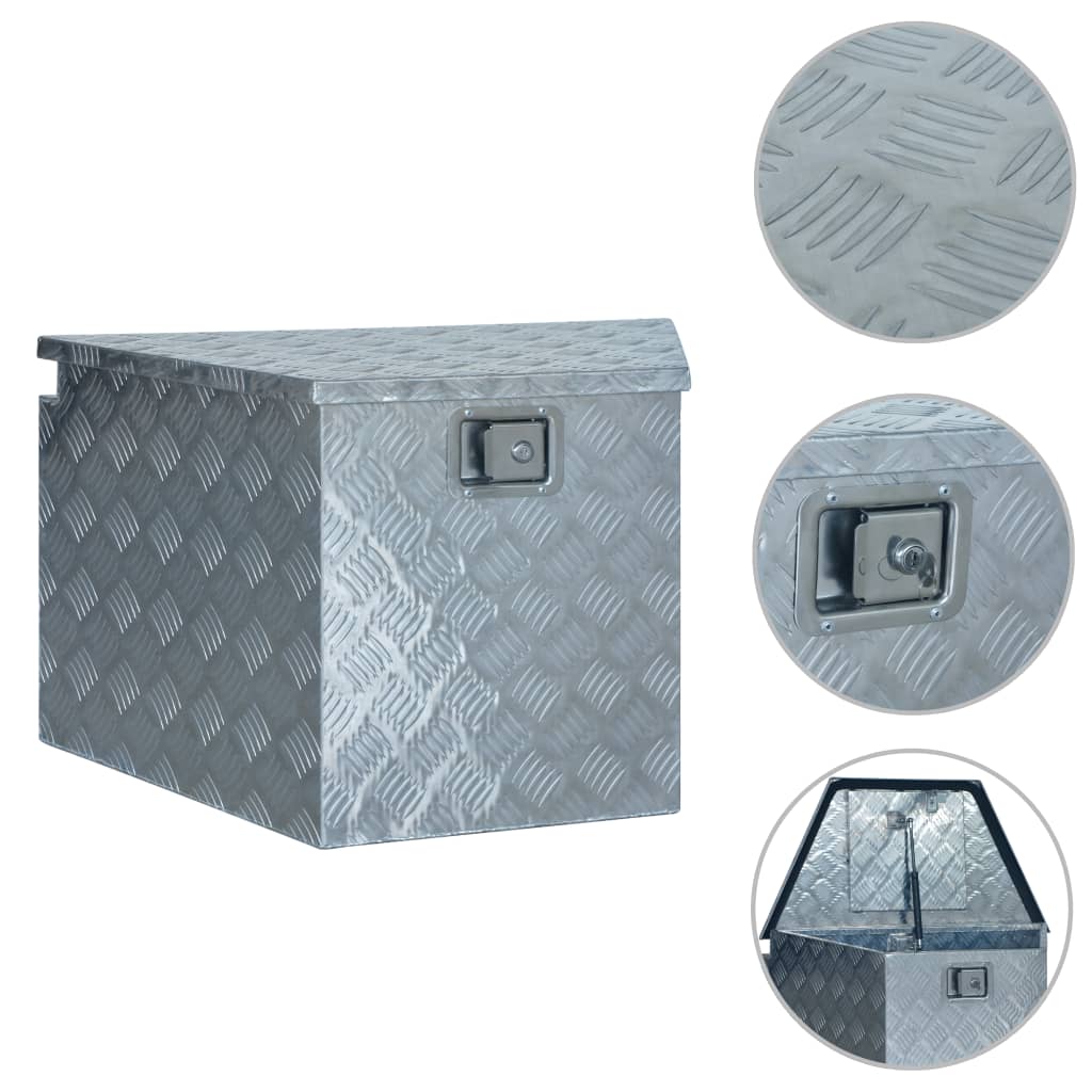 Aluminum box 737/381 x 410 x 460 mm silver