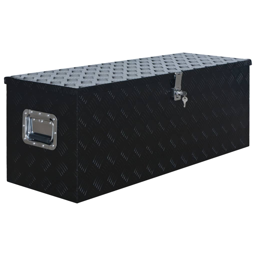 Aluminum box 1085 x 370 x 400 mm Black