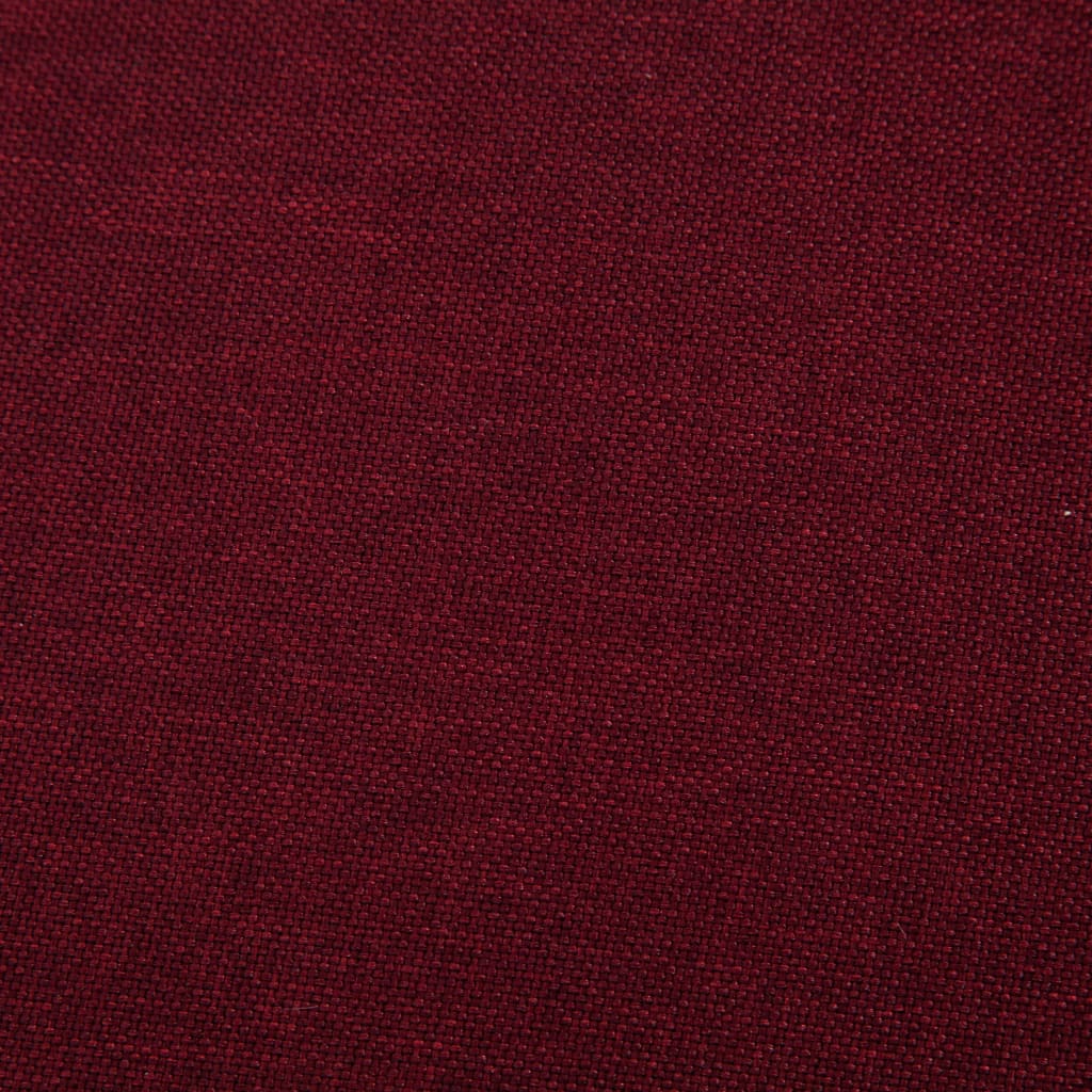 Sofa bed wine red polyester