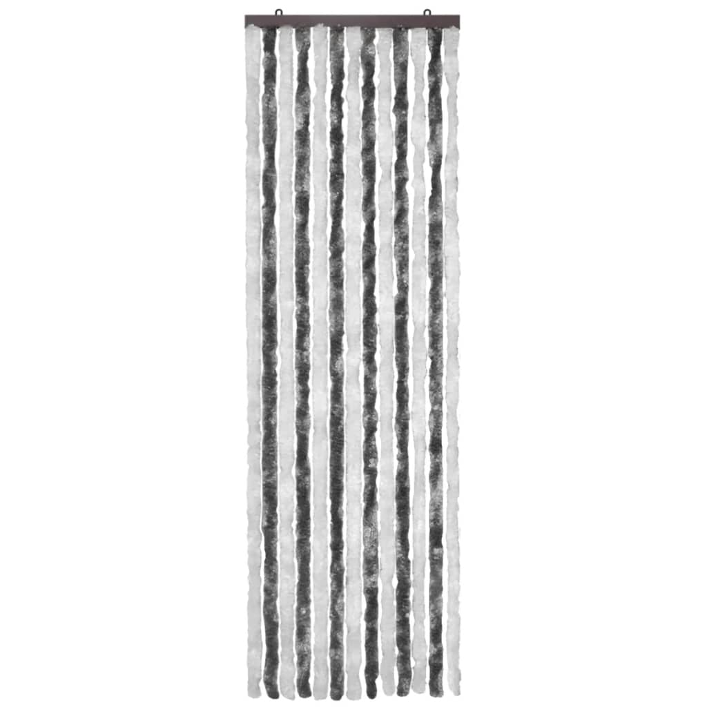Insect screen curtain gray and white 56x185 cm chenille