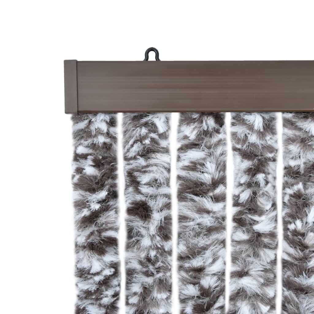 Insect protection curtain brown and beige 90x220 cm chenille