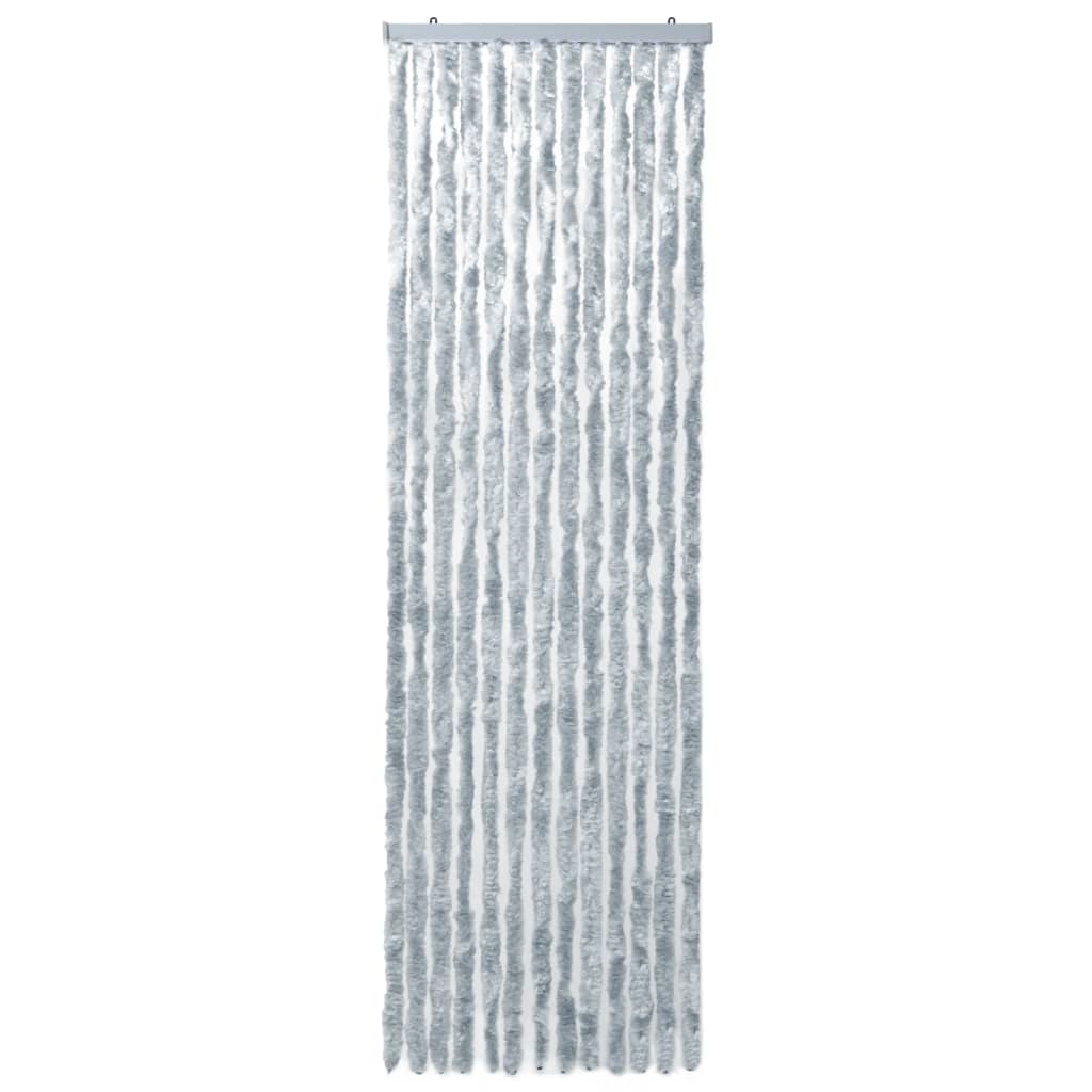 Insect screen curtain white and gray 56x185 cm chenille