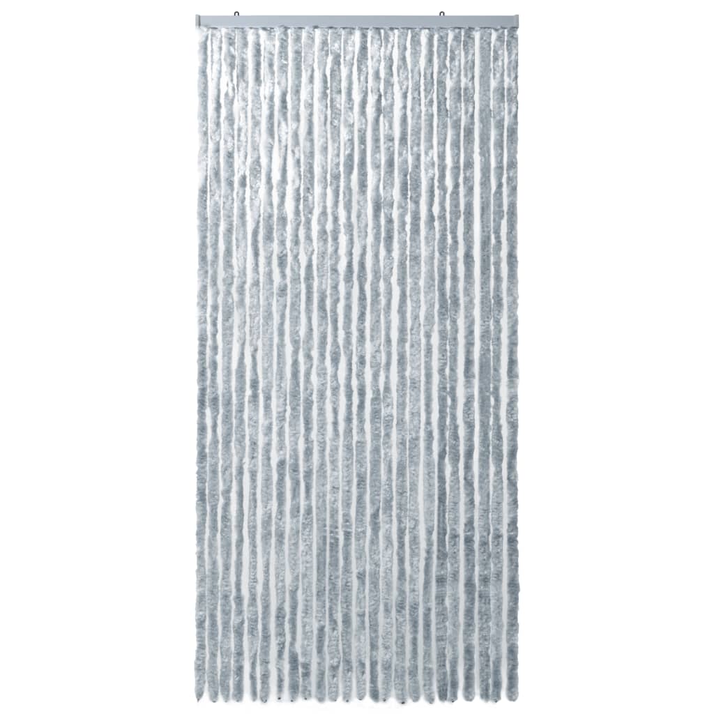 Insect screen curtain white and gray 100x220 cm chenille
