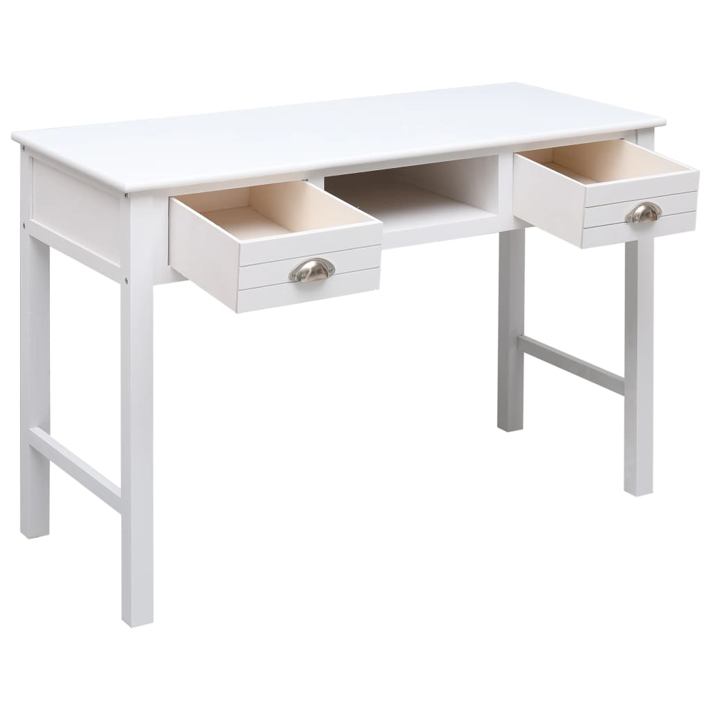 Desk white 110×45×76 cm wood
