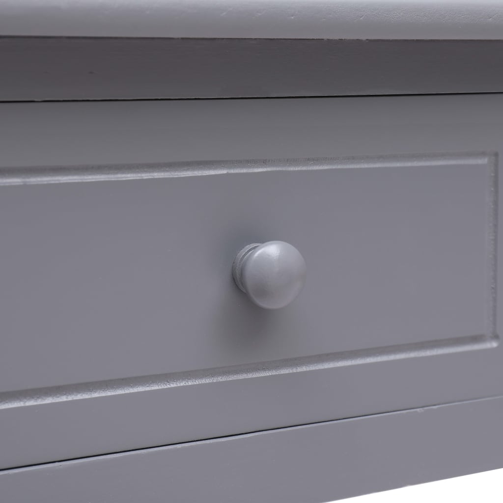 Desk Gray 110×45×76 cm Wood