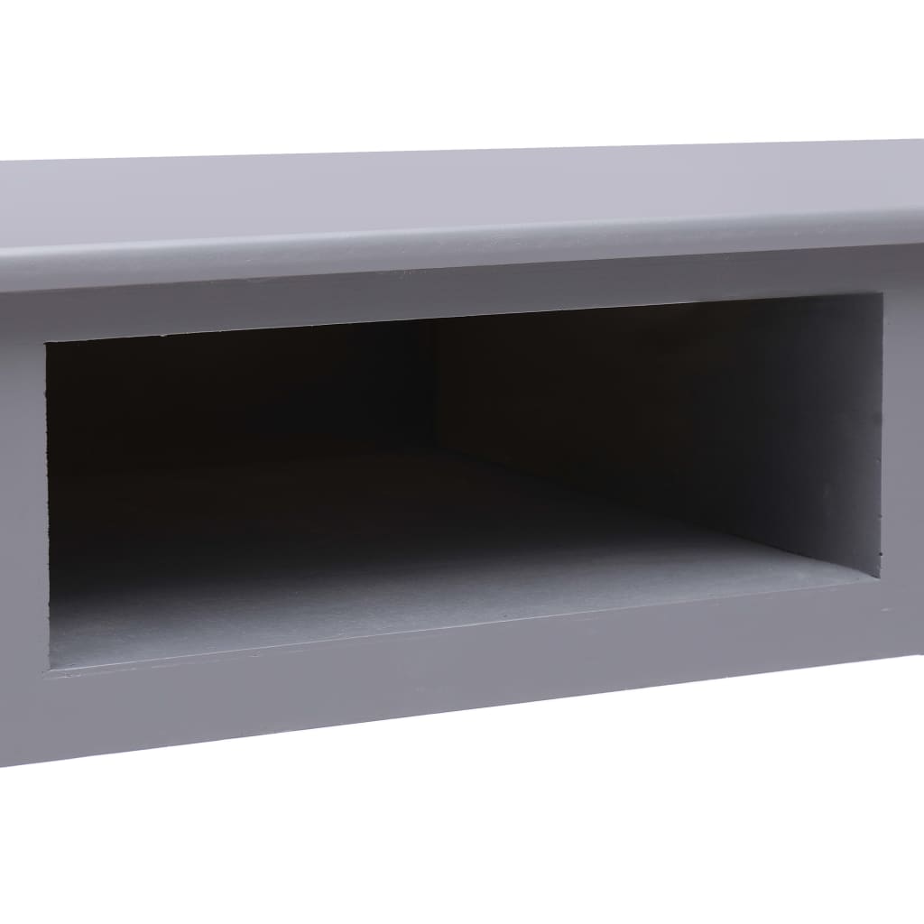 Desk Gray 110×45×76 cm Wood