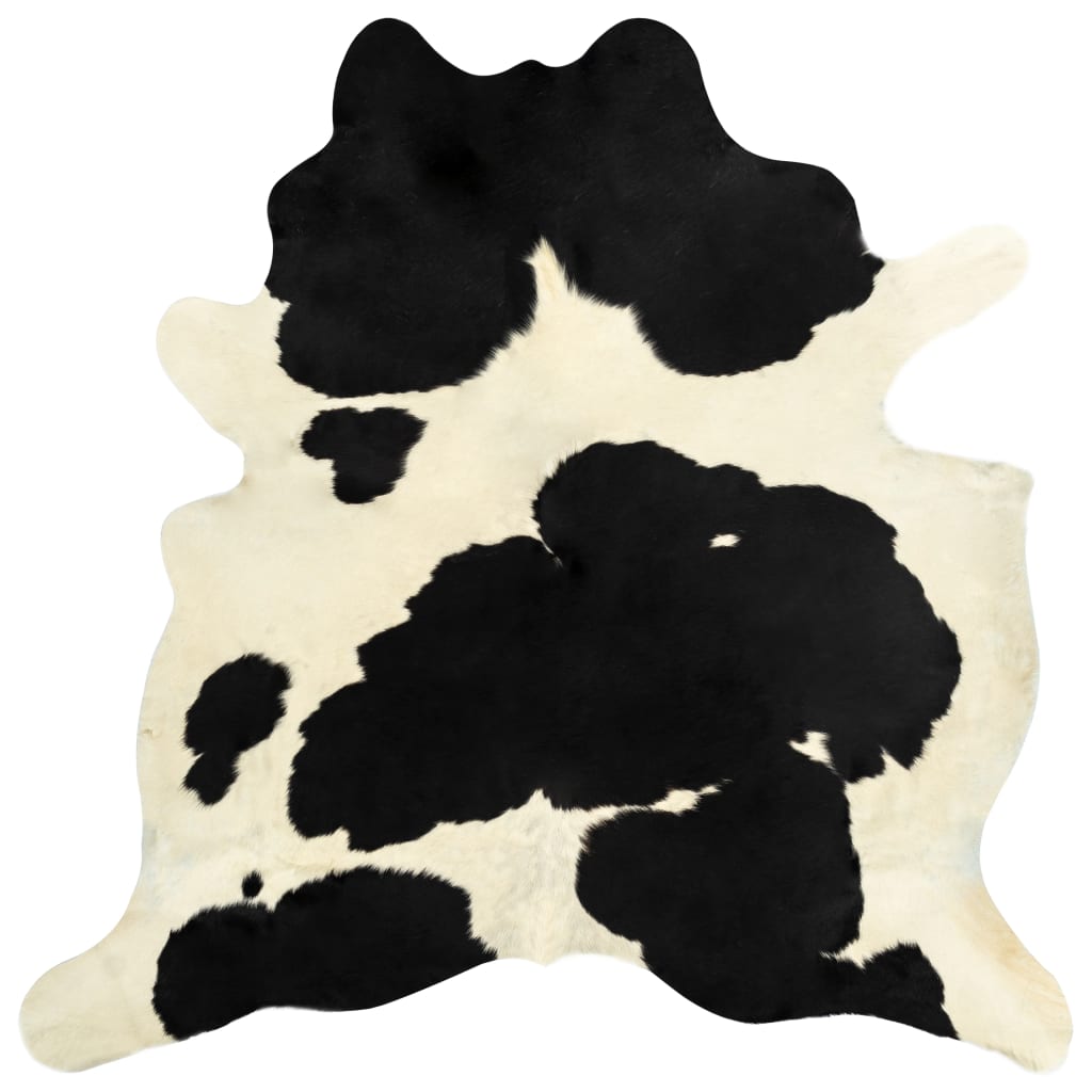 Rug real cowhide black and white 150×170 cm