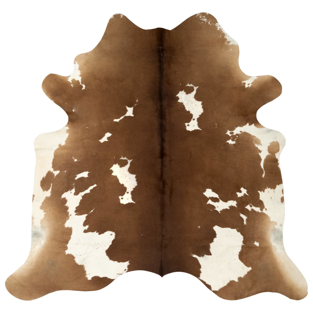 Rug real cowhide brown and white 150×170 cm