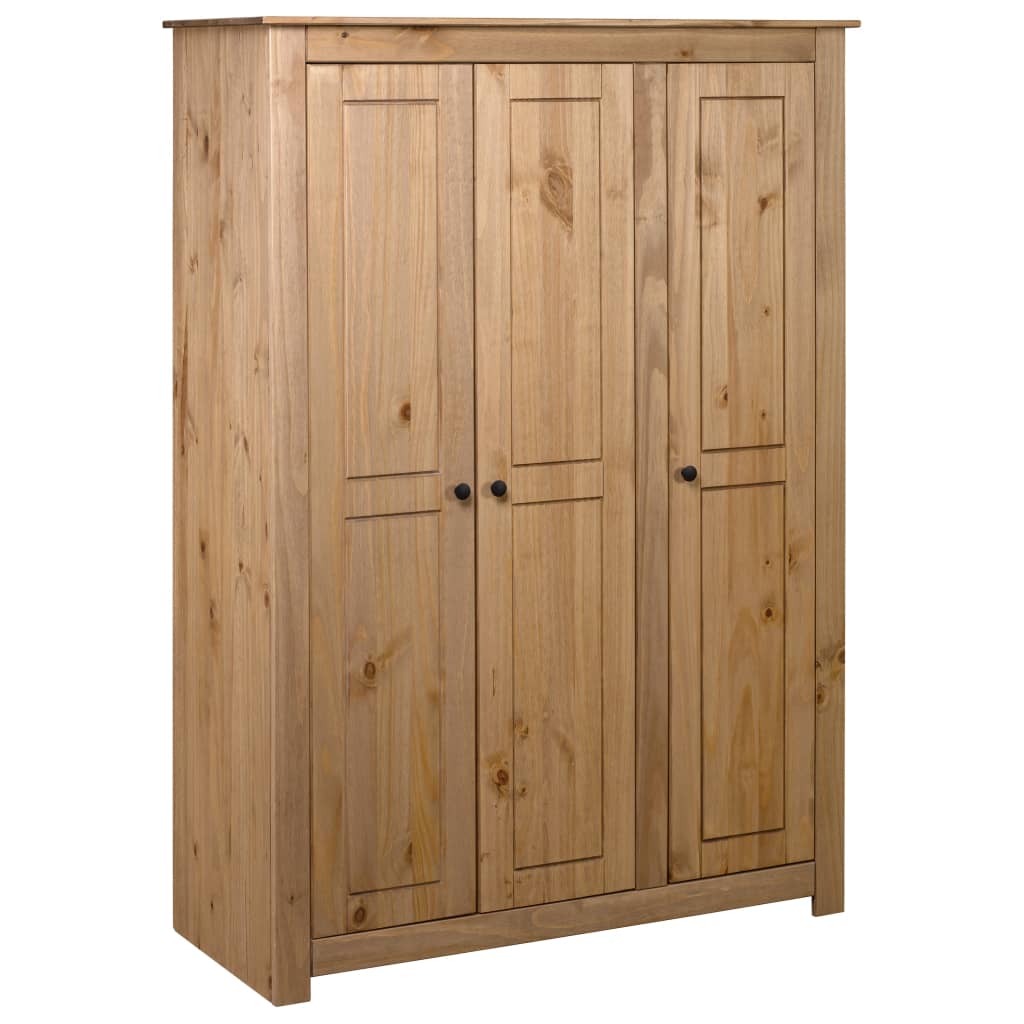 Wardrobe 3 doors 118×50×171.5 cm pine Panama series