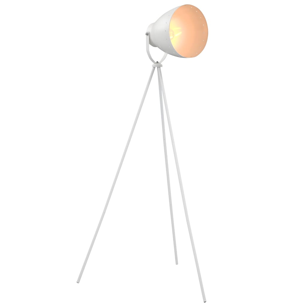 Floor lamp metal white E27