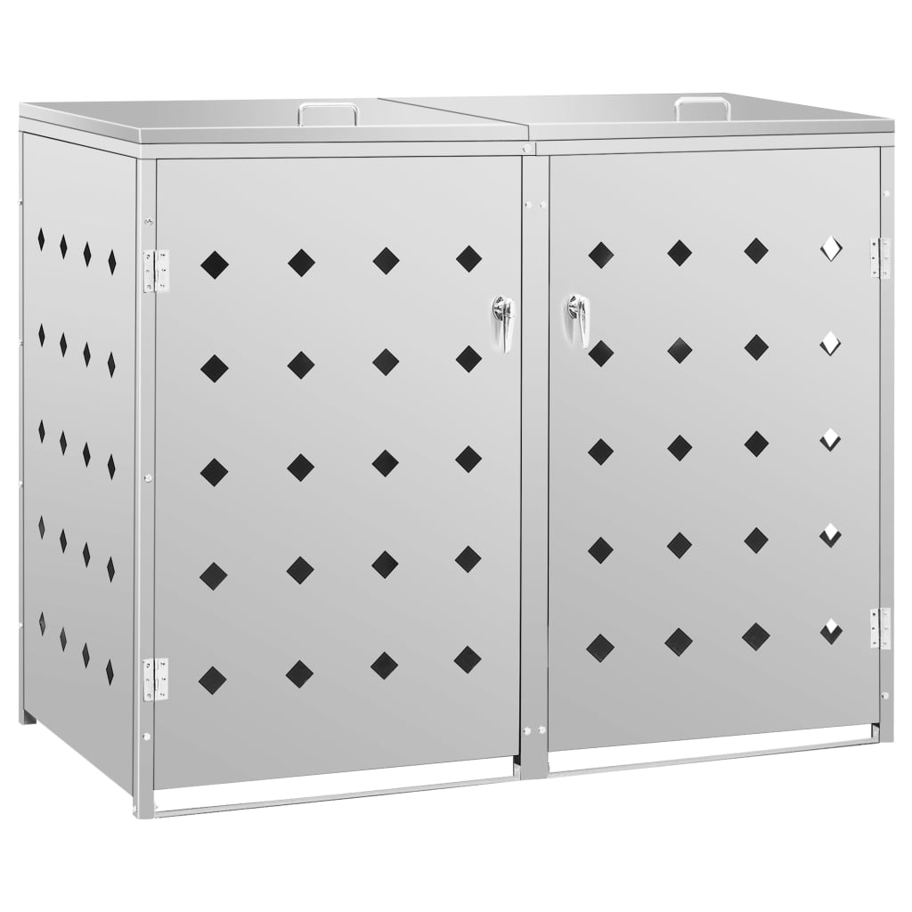 Garbage bin box for 2 tons 240 L stainless steel