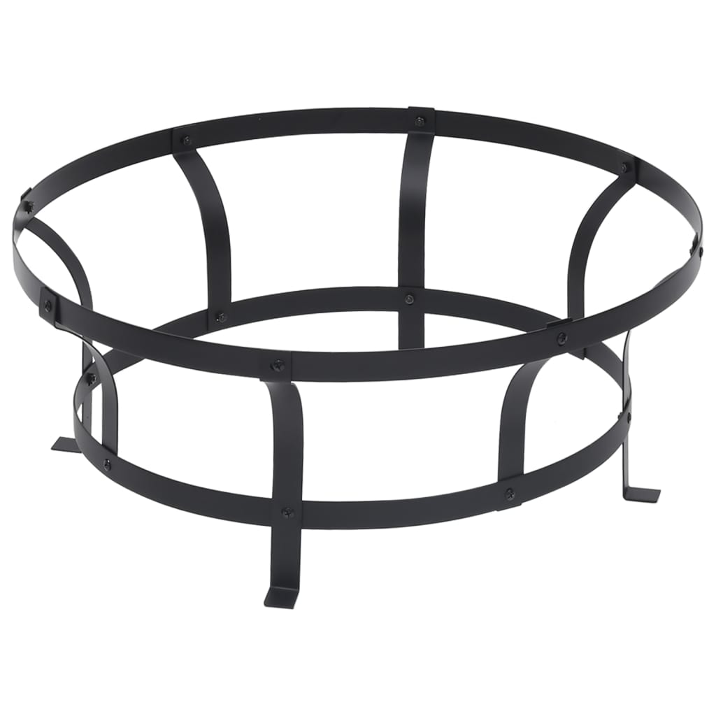 Garten-Feuerschale mit Grill Edelstahl 76 cm