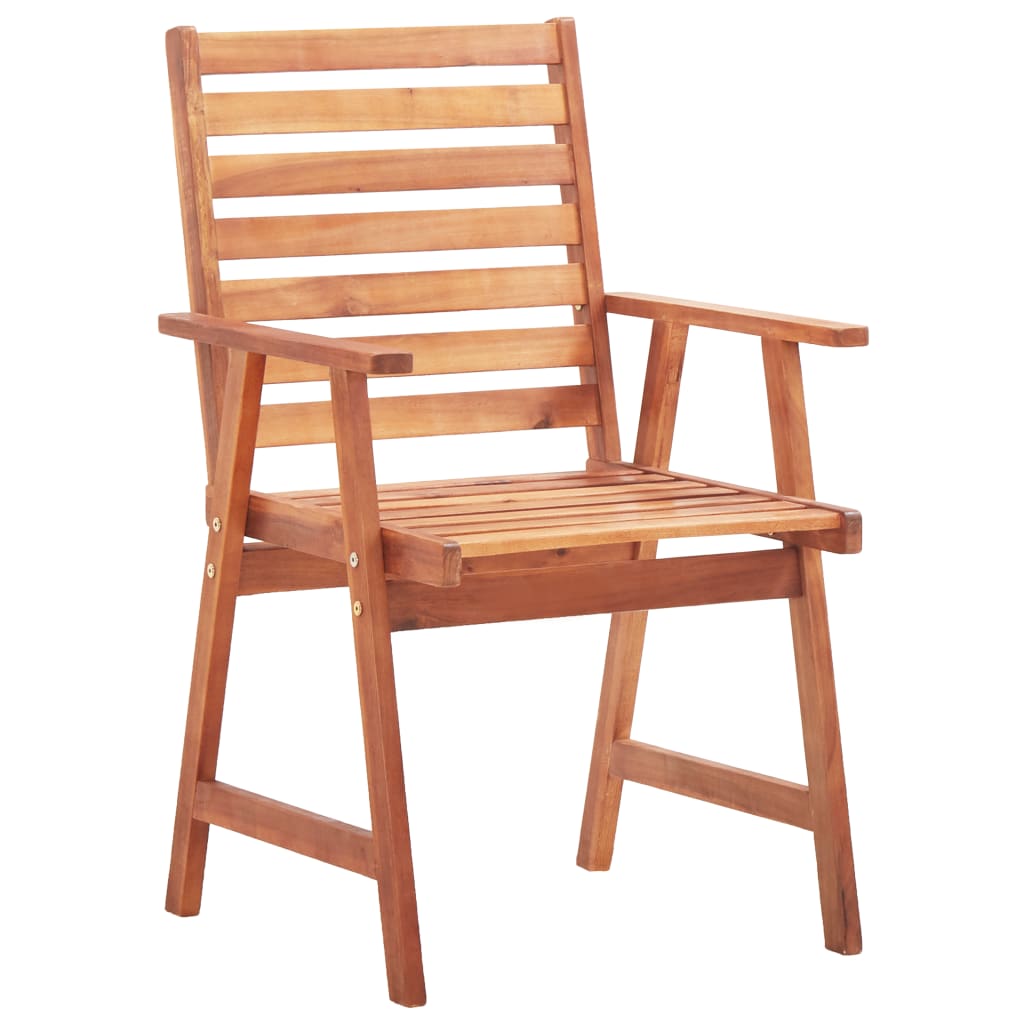 Garden chairs 3 pcs. Solid acacia wood