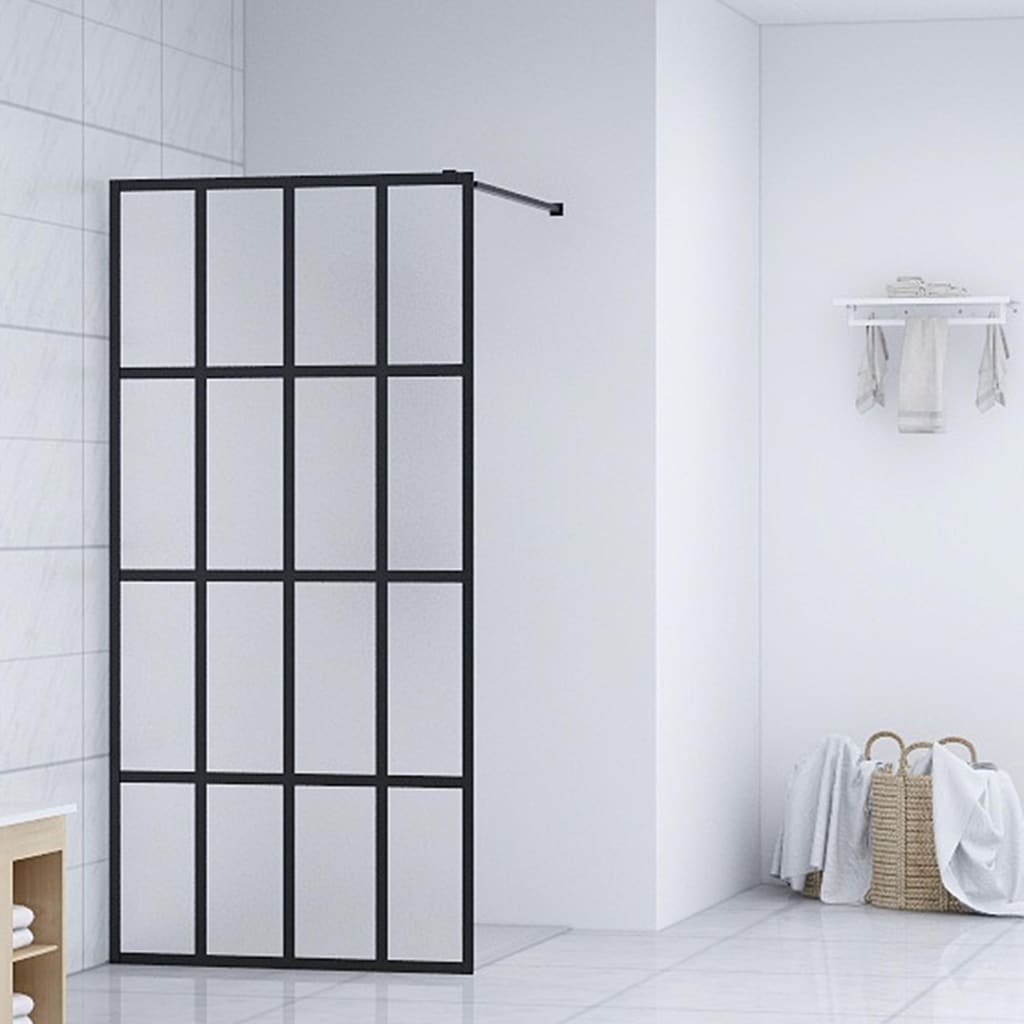 Shower screen for walk-in shower Matte safety glass 90x195 cm
